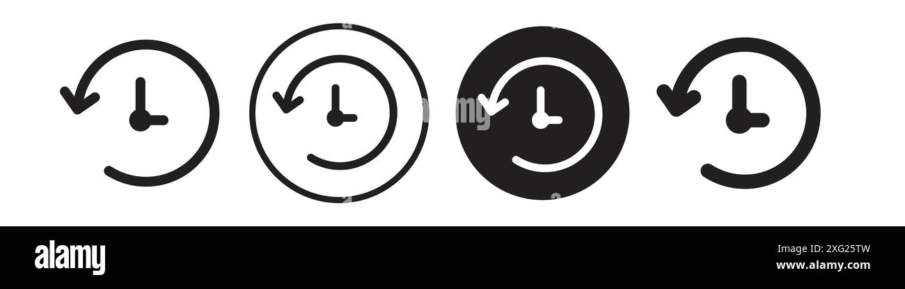 History icon vector set collection for web vector set collection for ...