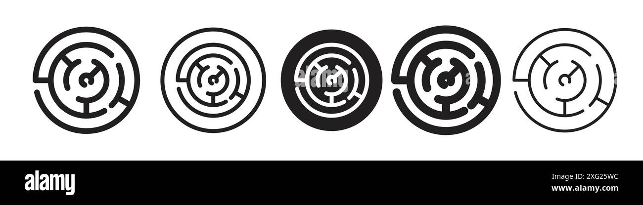 Labyrinth icon vector set collection for web vector set collection for ...