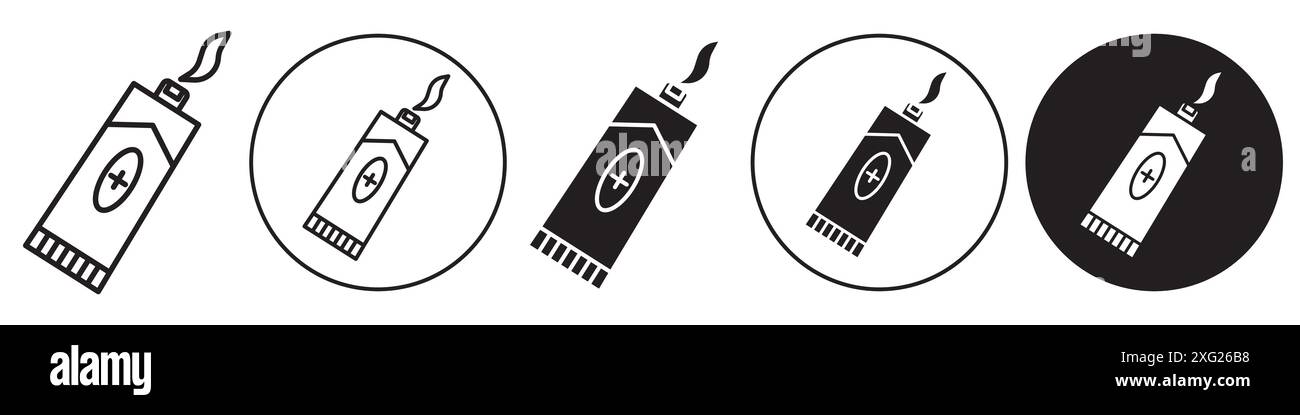 Ointment Icon vector set collection for web vector set collection for app ui Stock Vector