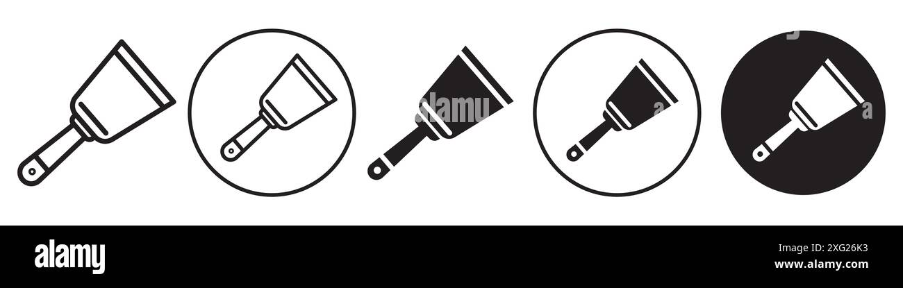Scraper Icon vector set collection for web vector set collection for app ui Stock Vector