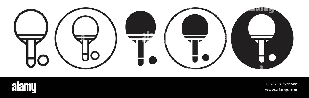 Table tennis Icon vector set collection for web vector set collection ...