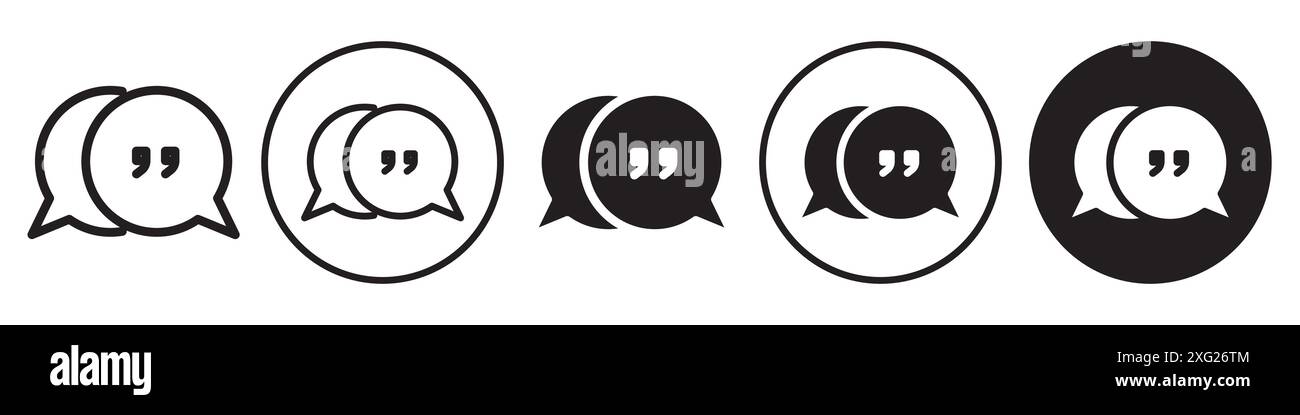 Testimonal Icon vector set collection for web vector set collection for app ui Stock Vector
