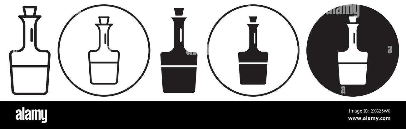 Vinegar Icon vector set collection for web vector set collection for app ui Stock Vector