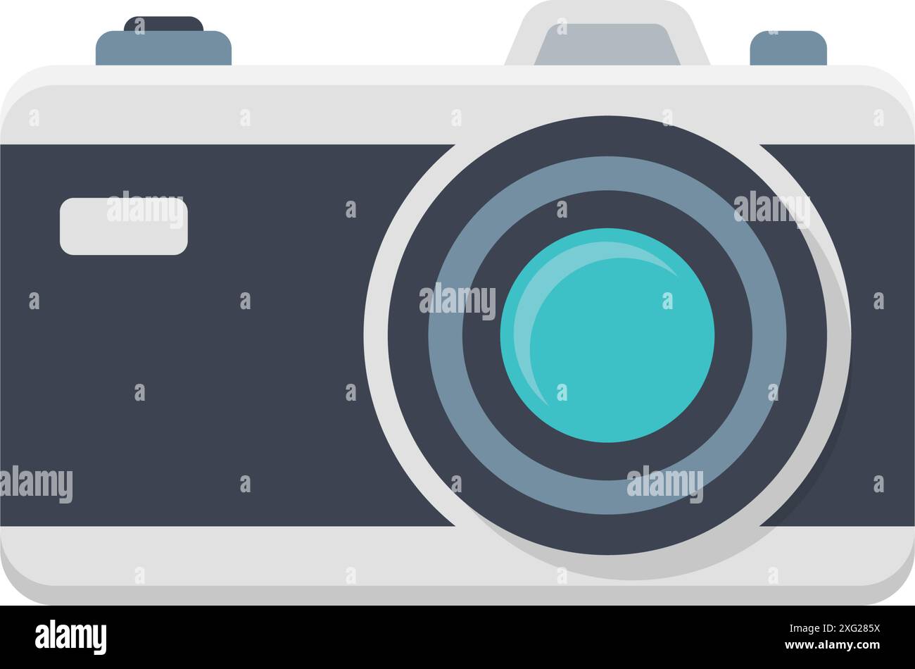 Camera icon in flat style. Photography vector illustration on isolated ...