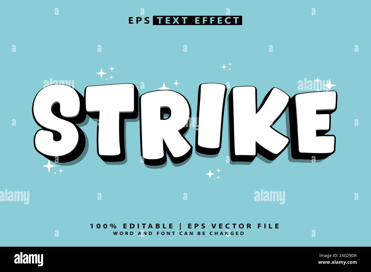 Vintage text effect Stock Vector Images - Alamy