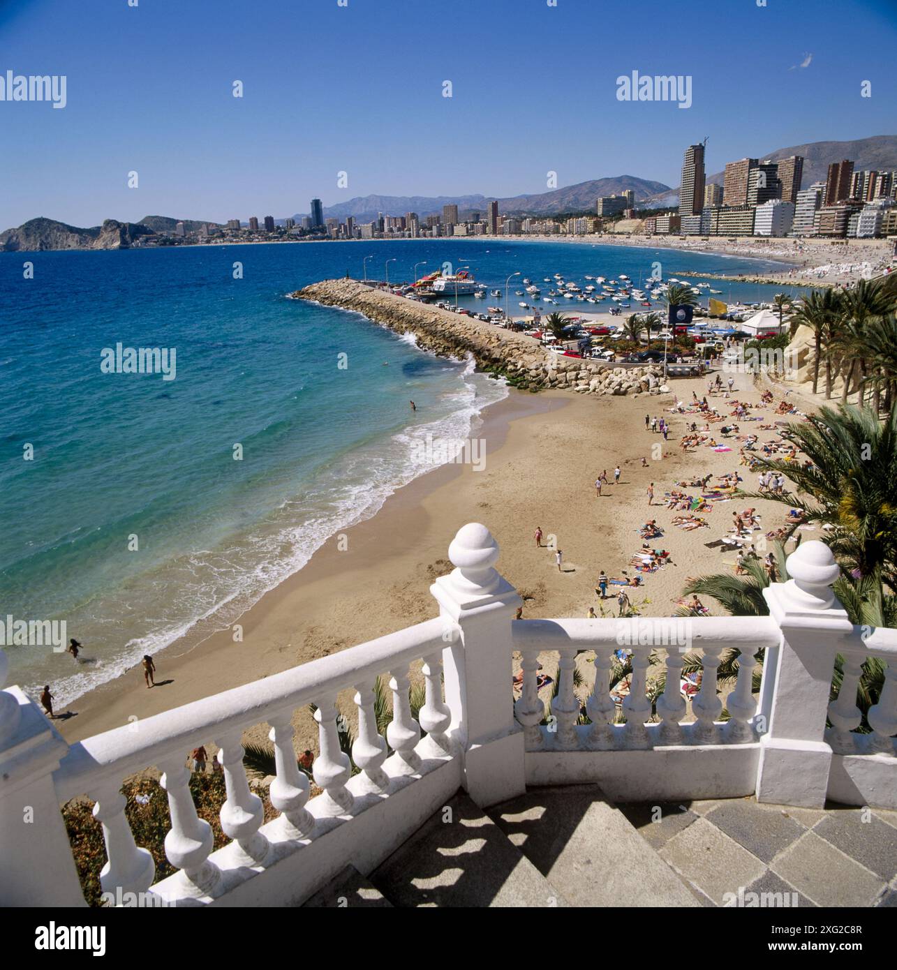 Mal Pas Beach And Poniente Beach in Background Benidorm Alicante mal-pas-beach-and-poniente-beach-in-background-benidorm-alicante