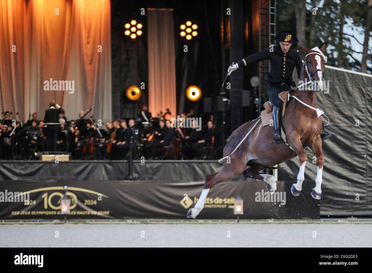 Marnes-la-Coquette, France, on 5 July 2024, Galop Baroque, the Cadre ...