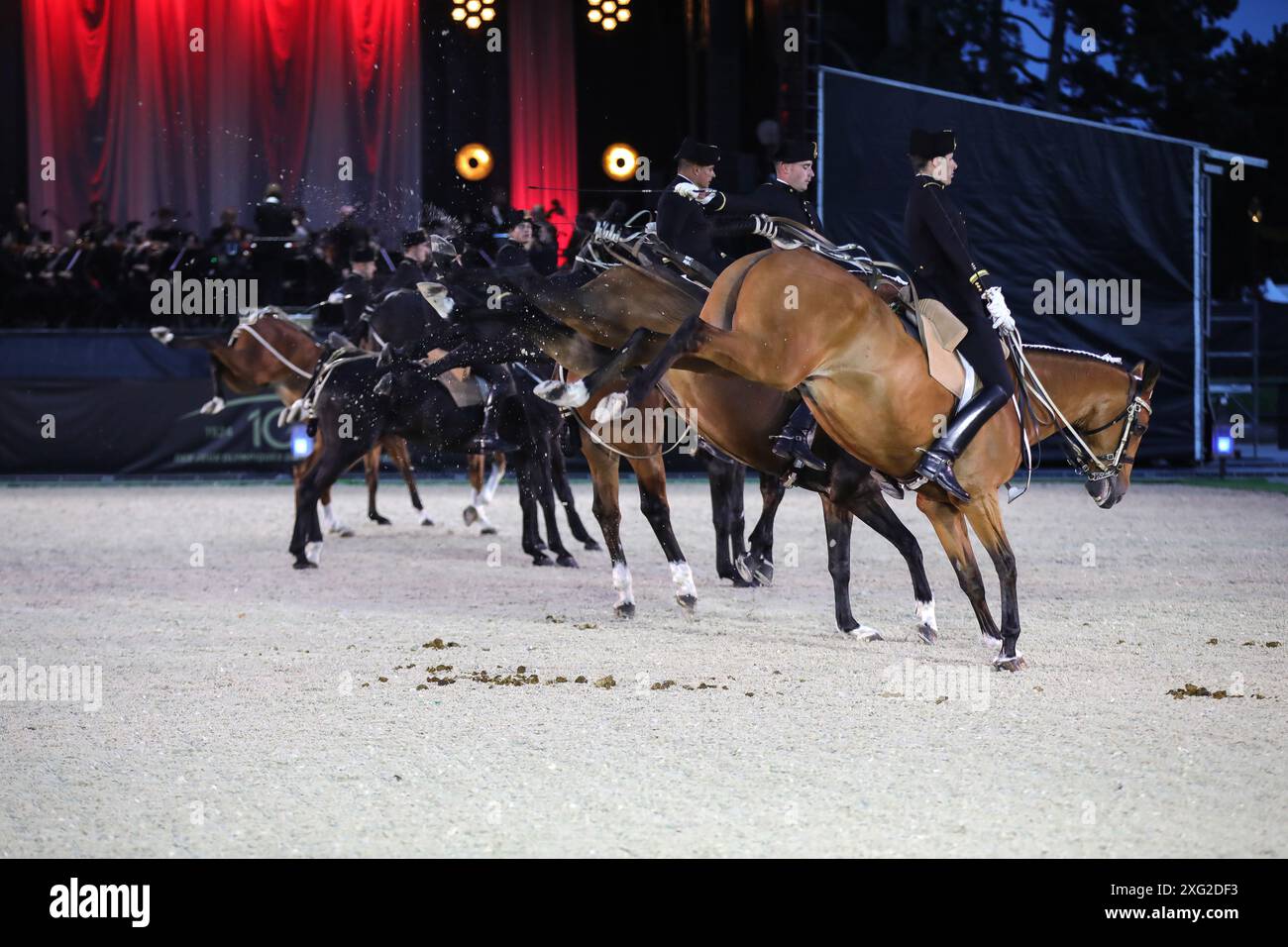Marnes-la-Coquette, France, on 5 July 2024, Galop Baroque, the Cadre ...