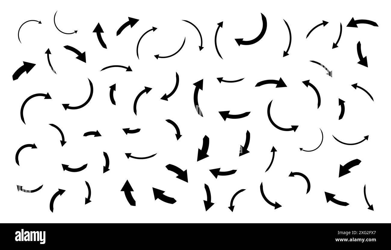 Hand drawn arrow icons doodle design elements Stock Vector Image & Art ...