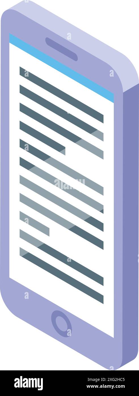 Smartphone is displaying lines of code, representing the work of programmers and developers in software engineering Stock Vector