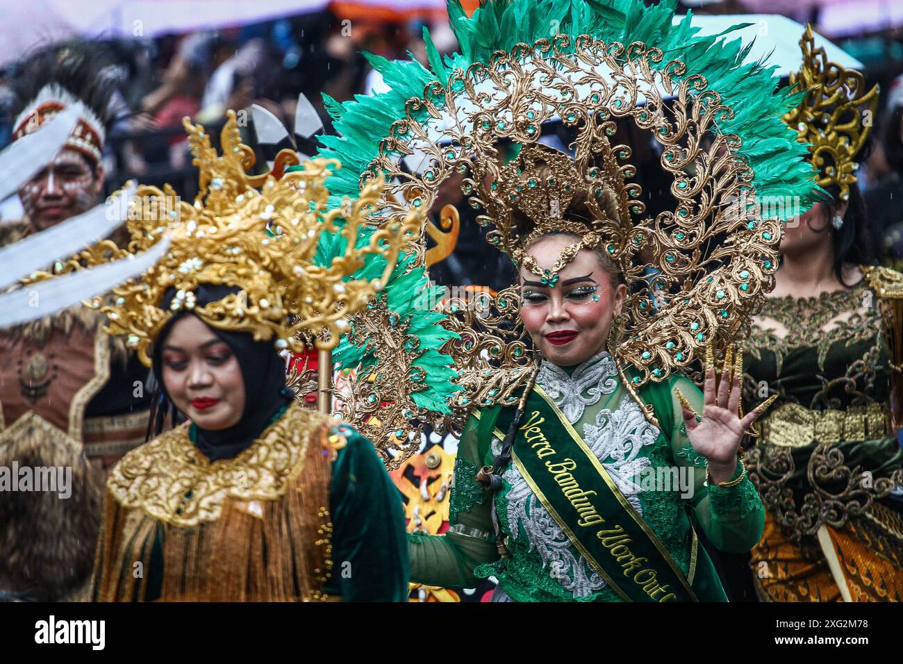 July 6, 2024, Bandung, West Java, Indonesia Performers takes part in the Asia Afrika Festival