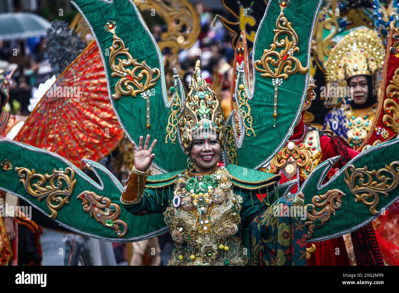 July 6, 2024, Bandung, West Java, Indonesia Performers takes part in the Asia Afrika Festival