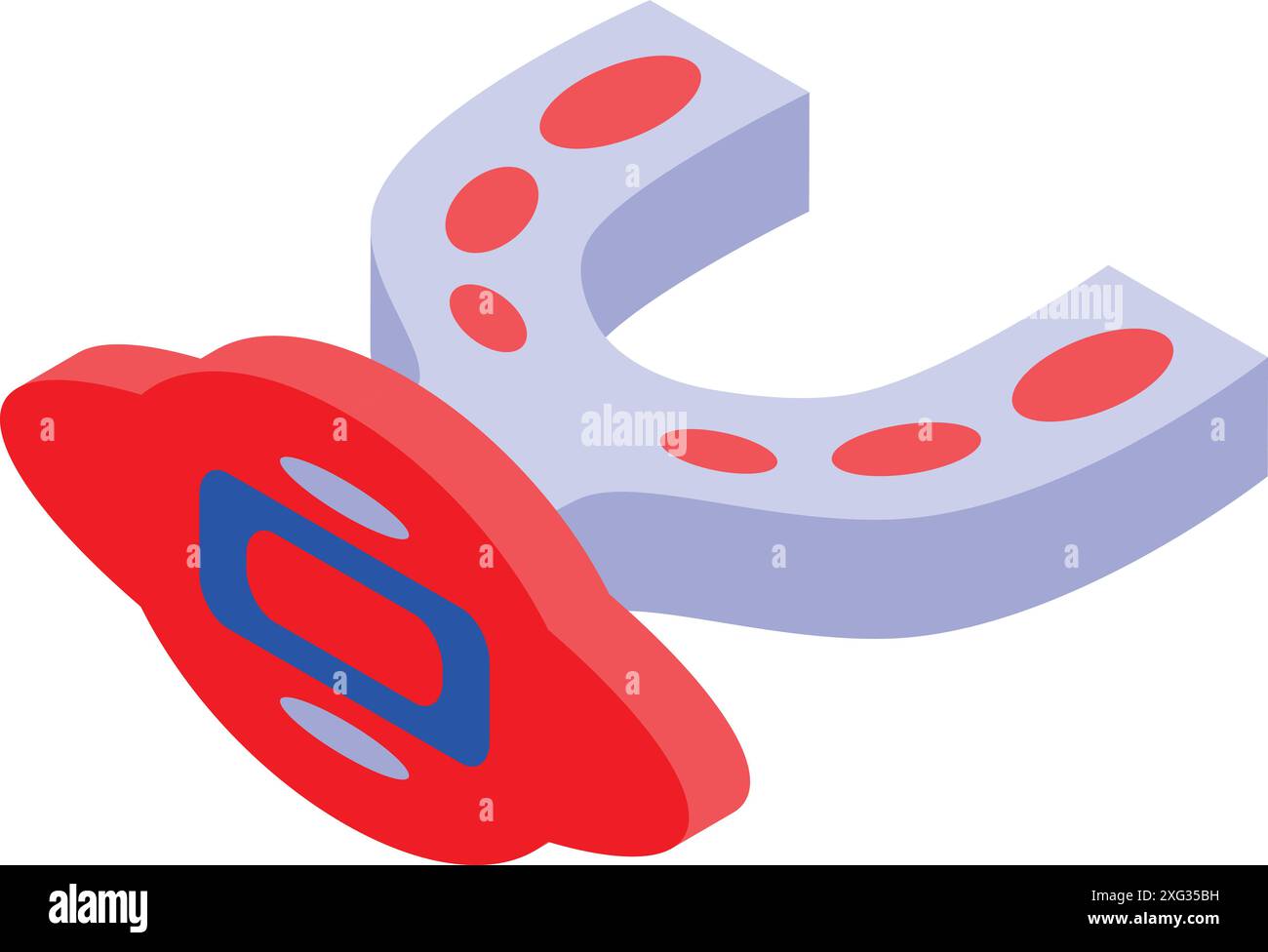Red magnet horseshoe attracting a cloud computing symbol for data storage or data mining concept in isometric view Stock Vector