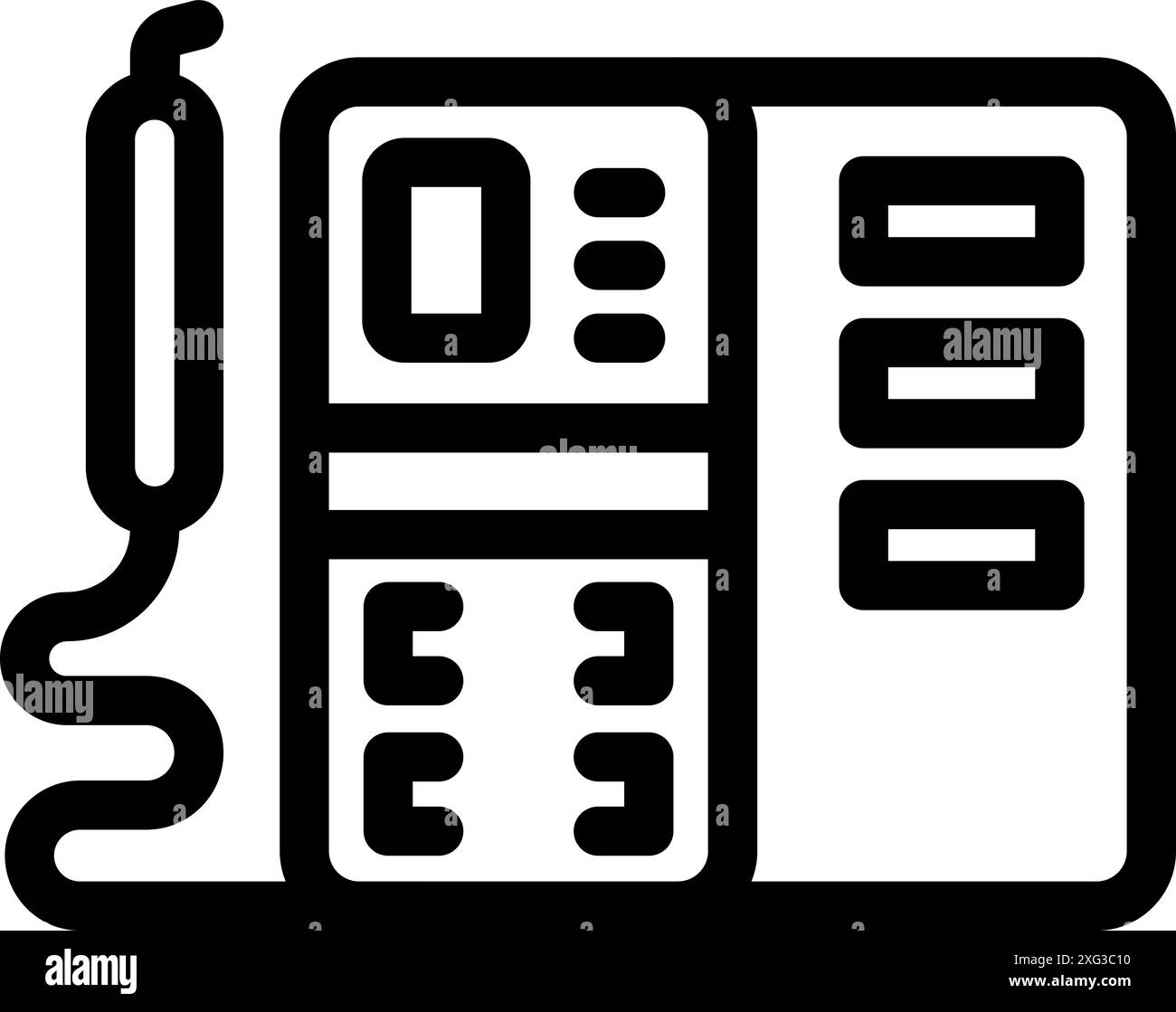 Electrocautery machine removing undesirable tissue with high frequency electric current in operating room Stock Vector