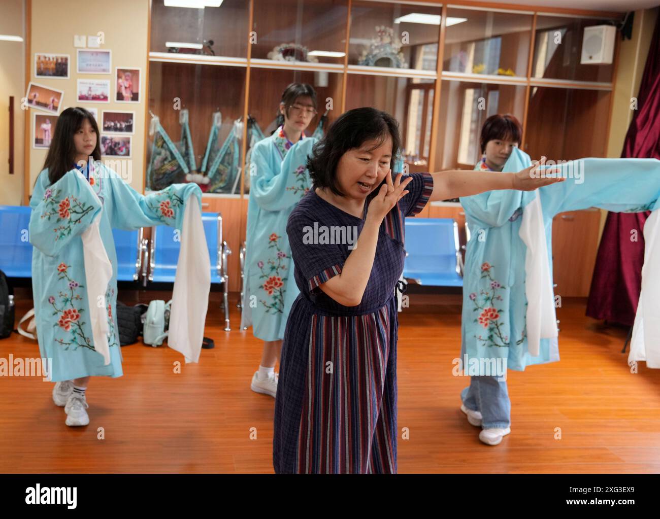 Shanghai. 5th July, 2024. Students from New Taipei Municipal Banqiao