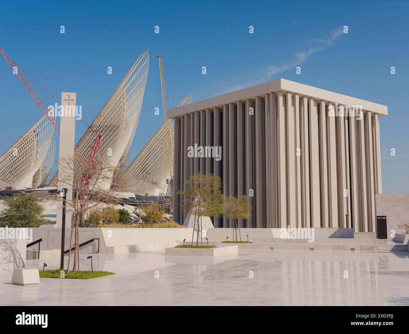Abu Dhabi United Arab Emirates January 13 2024 Construction Of The abu-dhabi-united-arab-emirates-january-13-2024-construction-of-the