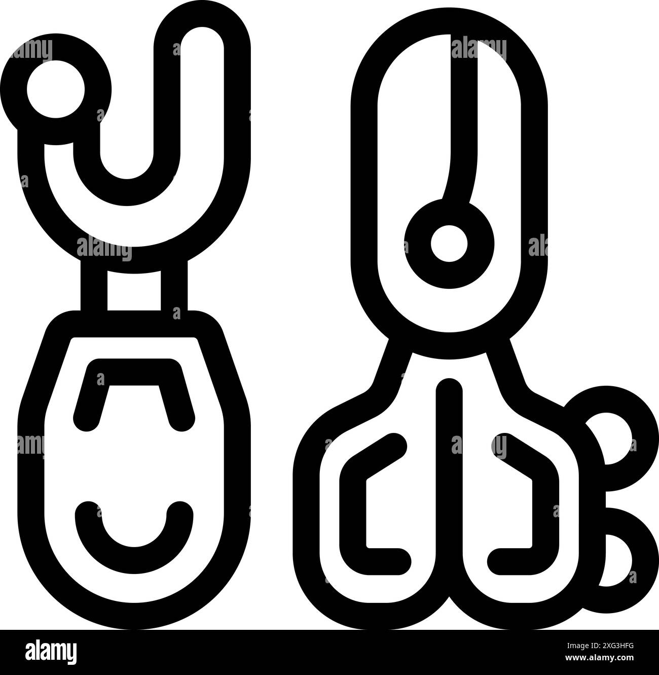 Robot legs are walking and standing, showcasing futuristic bionic prosthesis technology Stock Vector