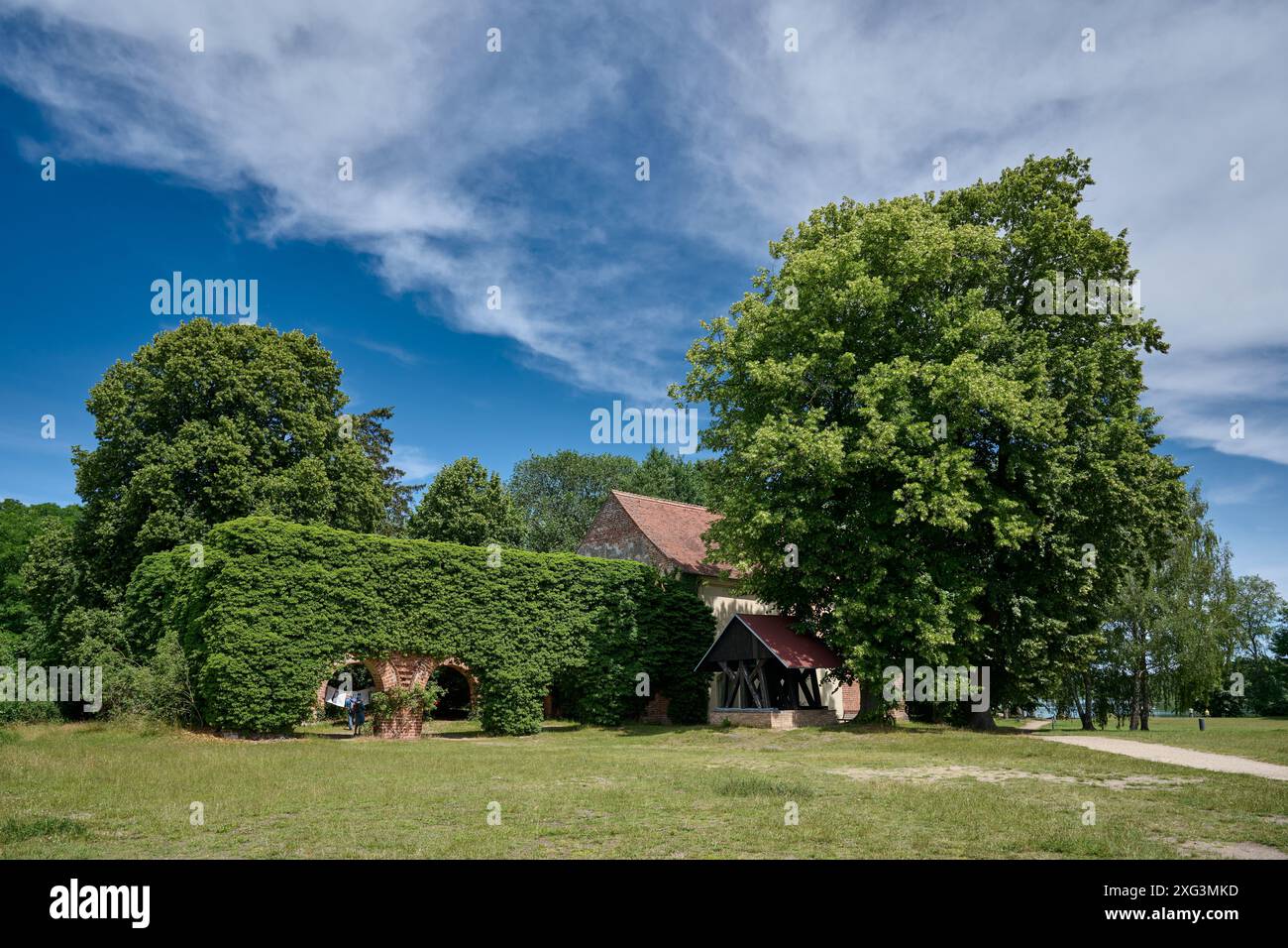 Ruins of the Cistercian monastery of Himmelpfort, Christmas House Himmelpfort, Uckermark, Brandenburg, Germany, Europe Stock Photo