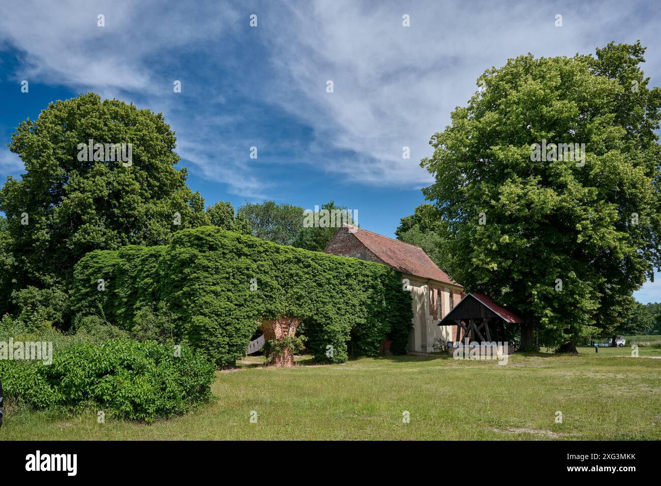Ruins of the Cistercian monastery of Himmelpfort, Christmas House Himmelpfort, Uckermark, Brandenburg, Germany, Europe Stock Photo