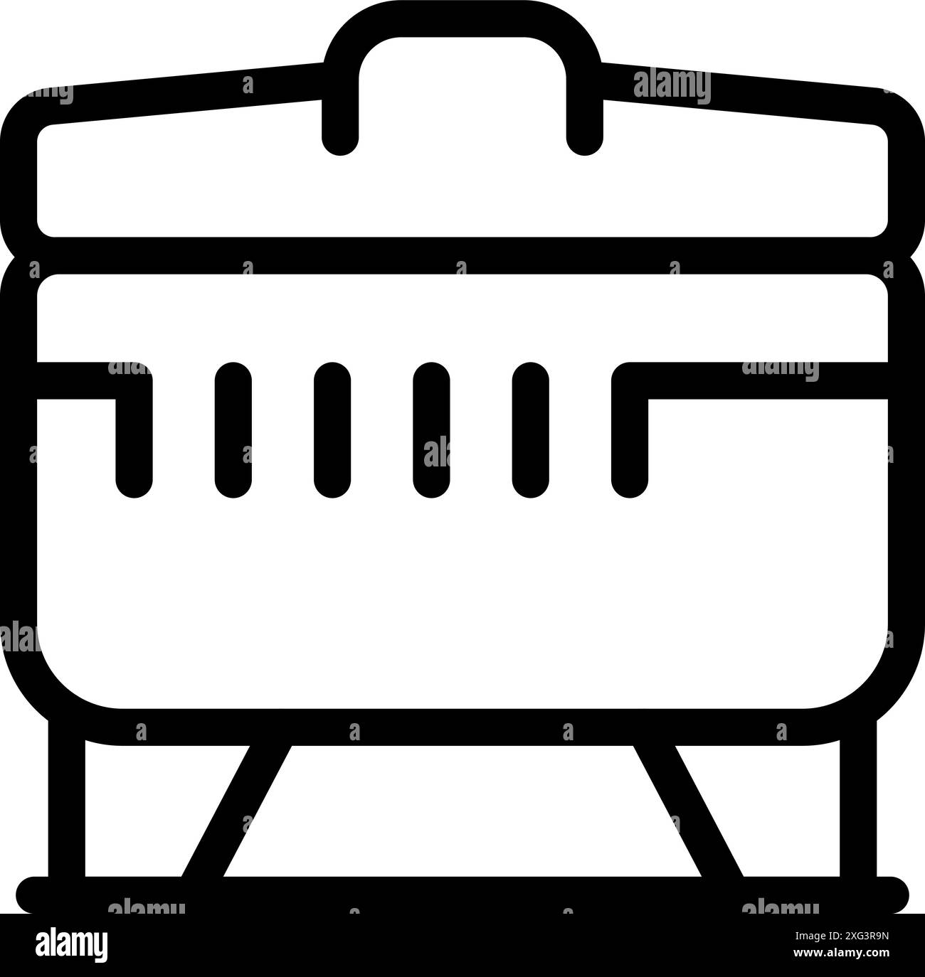 Cylindrical shipping container Black and White Stock Photos & Images ...