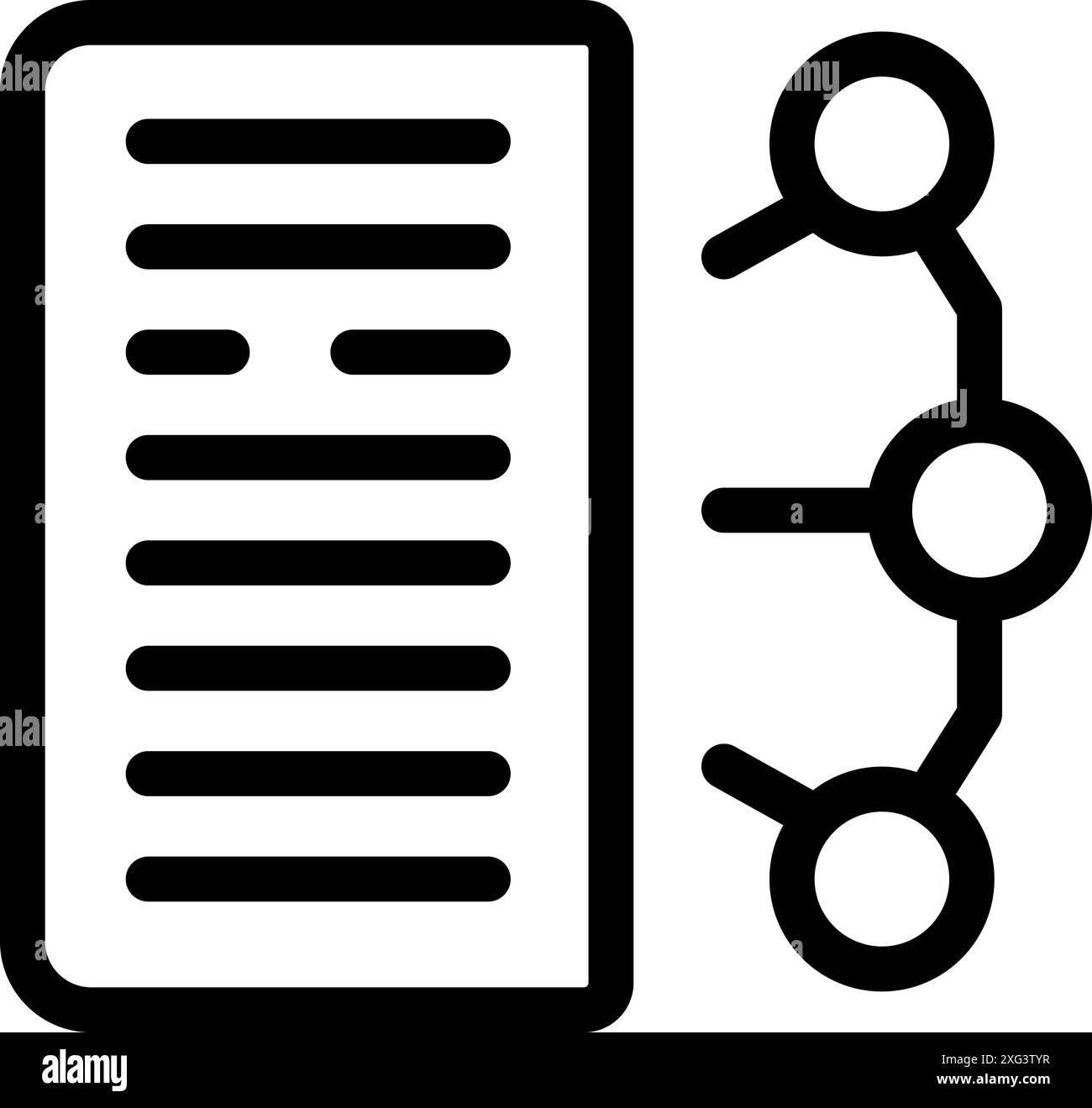 Symbol representing the process of taking raw data and organizing it ...