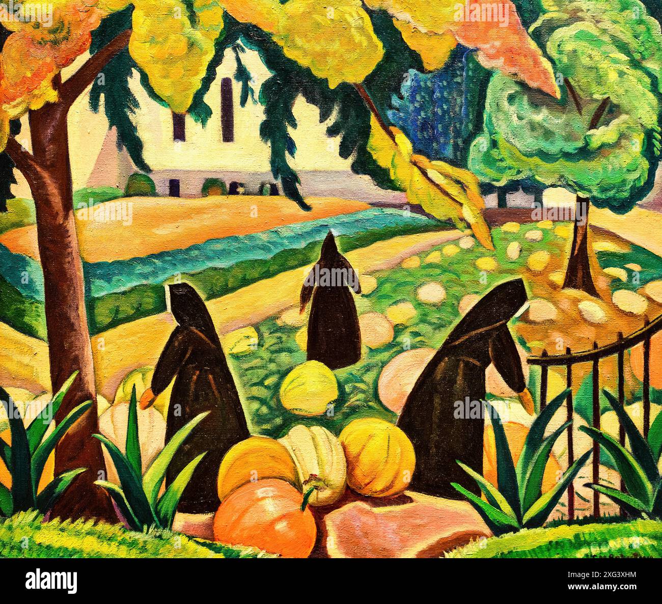 Landscape garden painting hi-res stock photography and images - Alamy