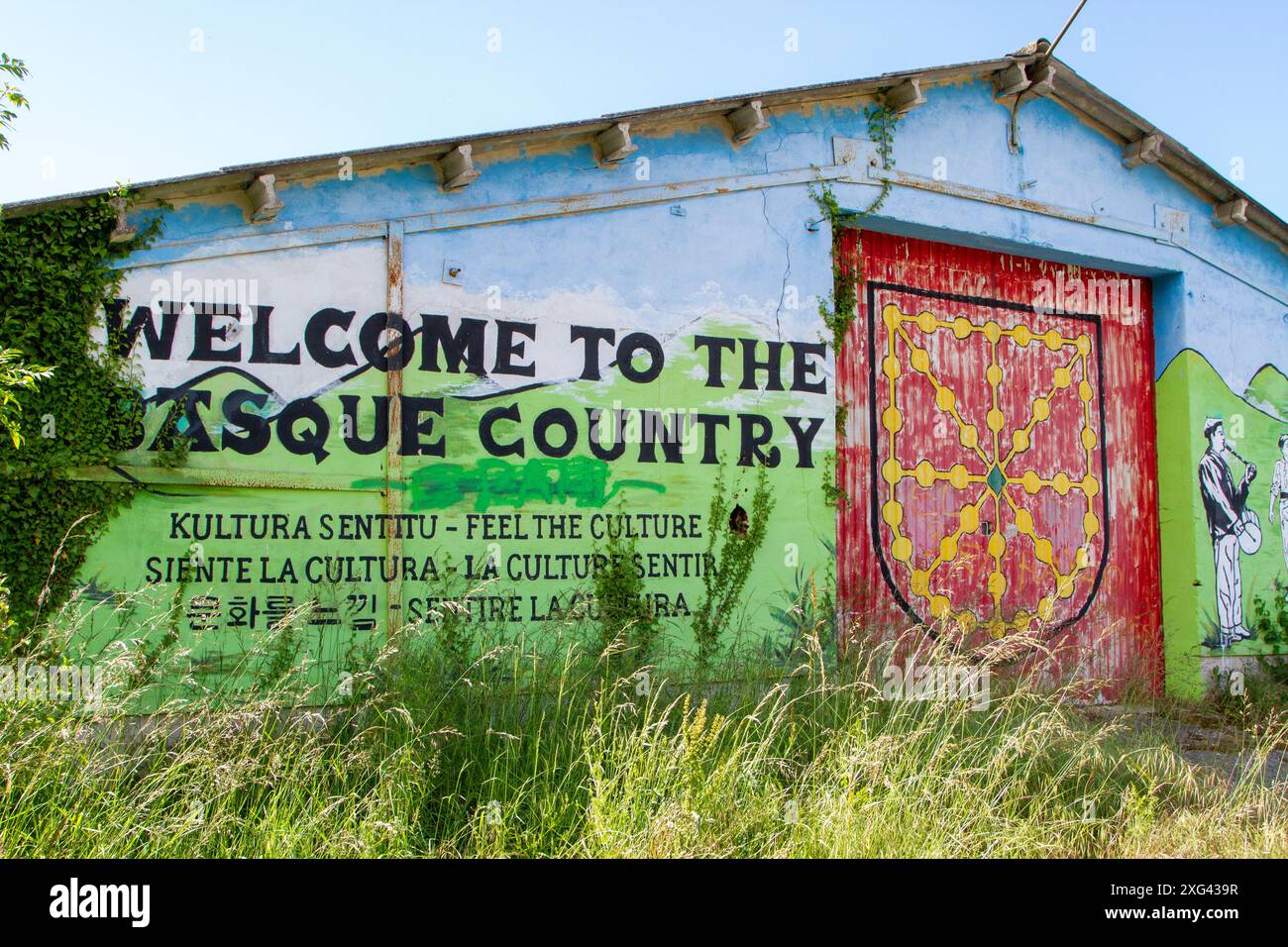 Basque Welcomesign Spanish welcome hi-res stock photography and images - Alamy