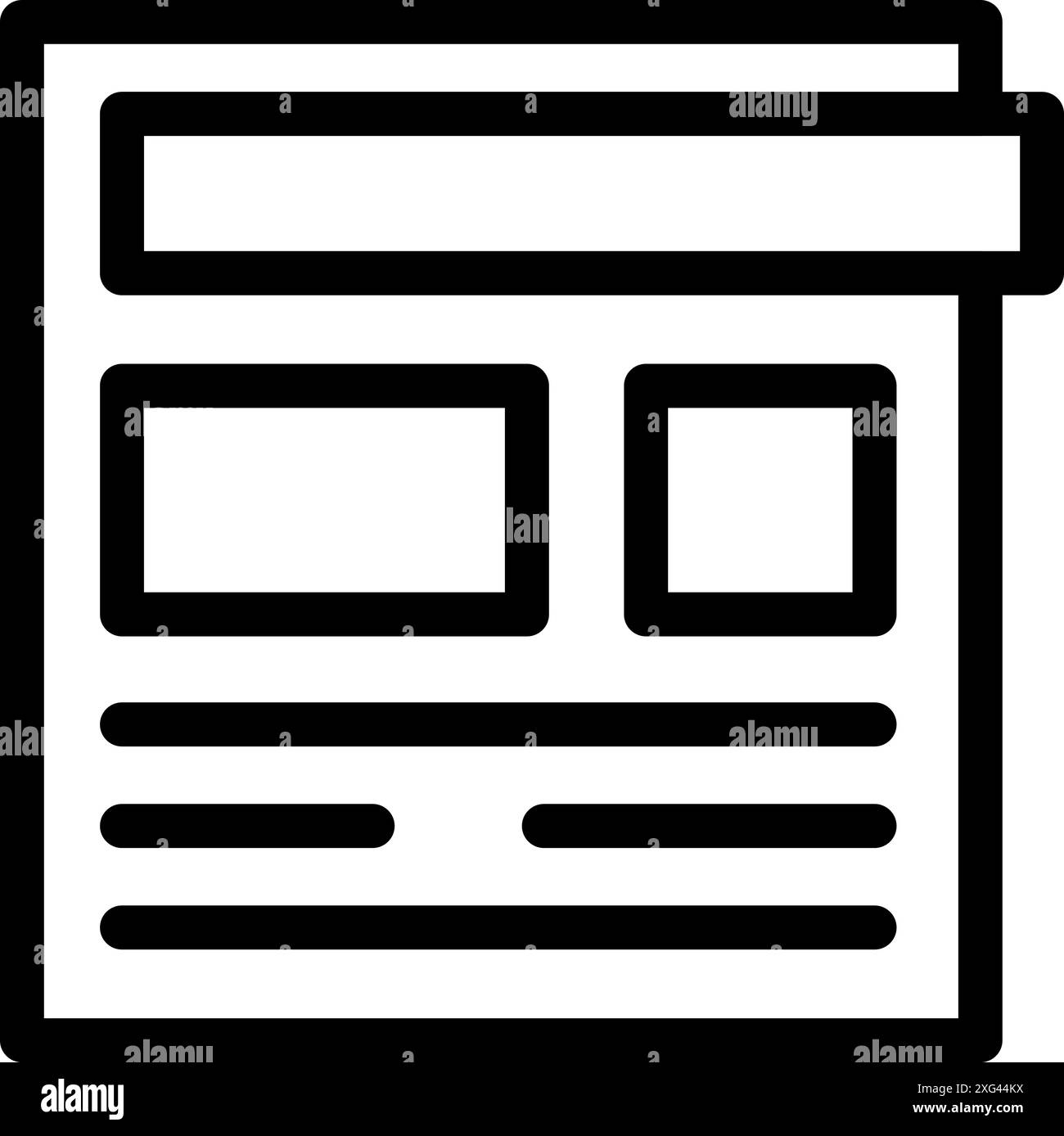 Information boxes template Black and White Stock Photos & Images - Alamy