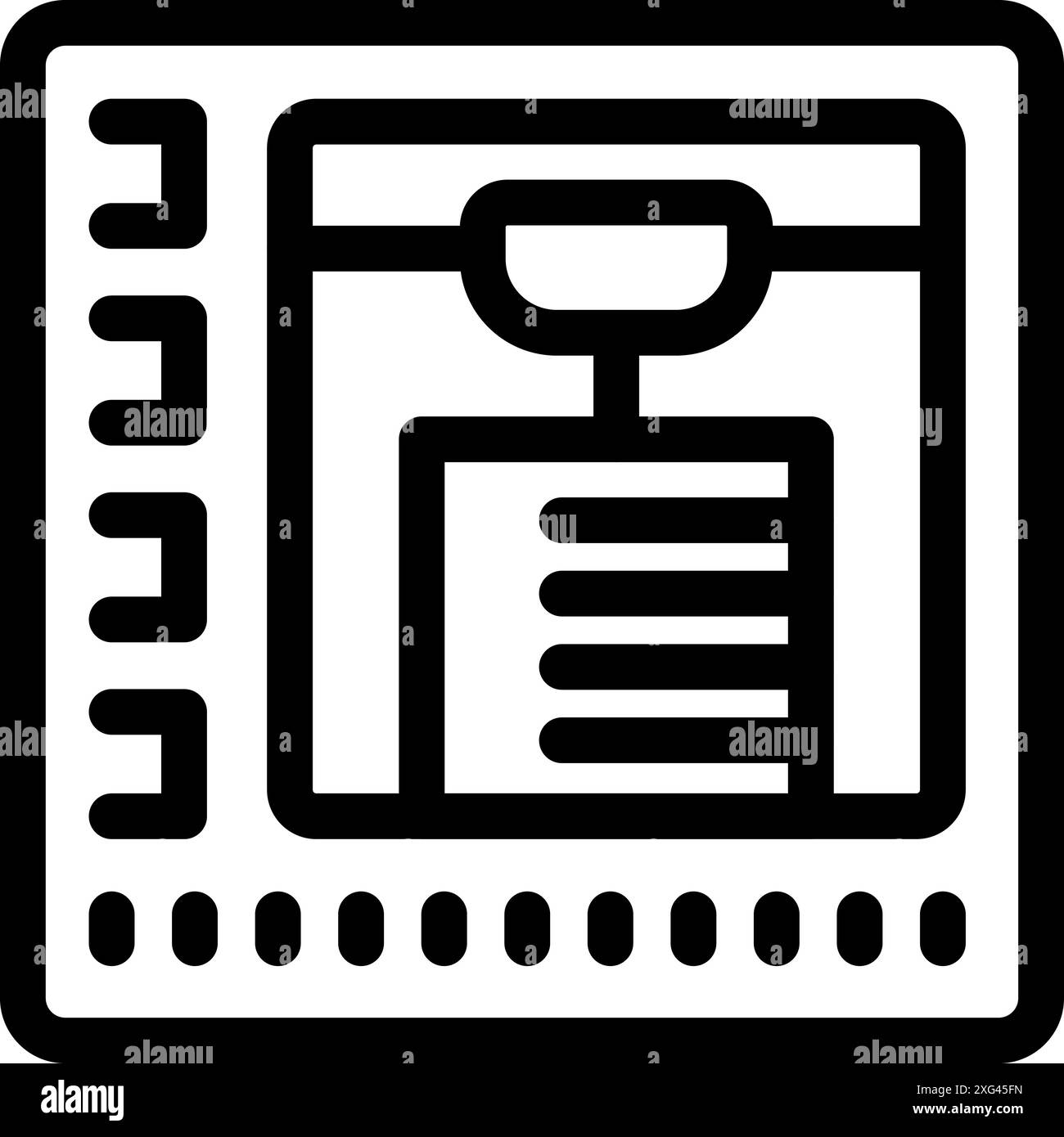 3d printing machine is printing a prototype from a computer software