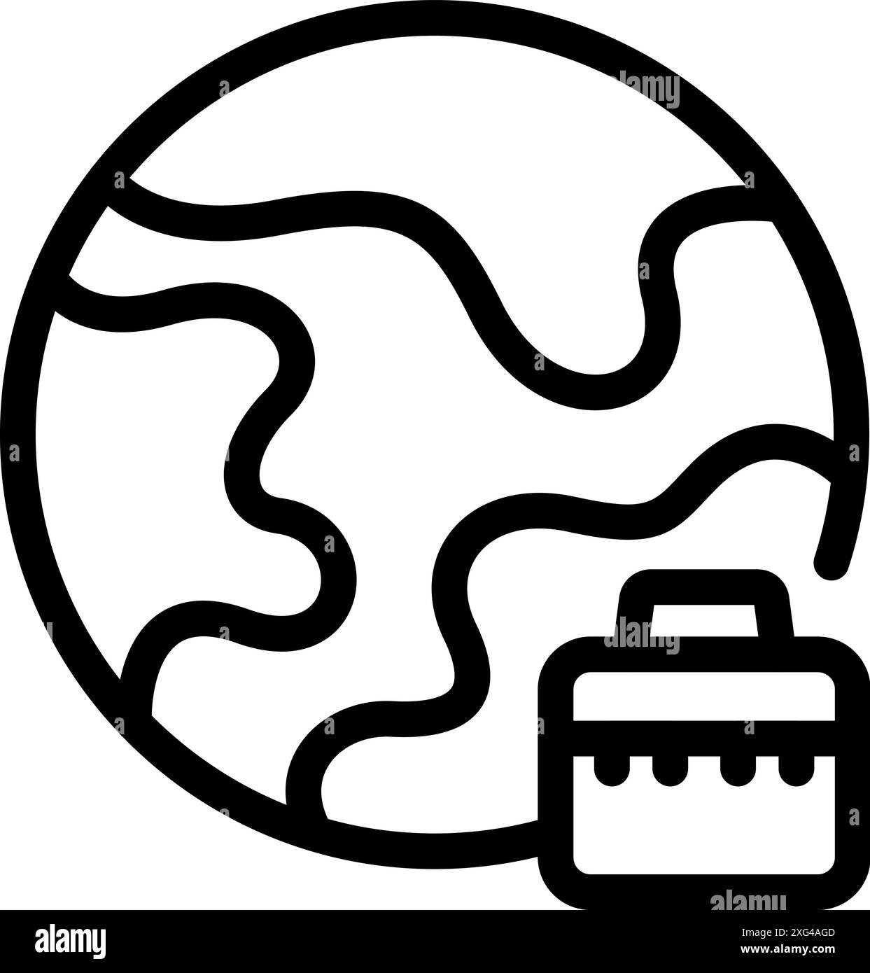 Earth planet airplane icon Black and White Stock Photos & Images - Alamy