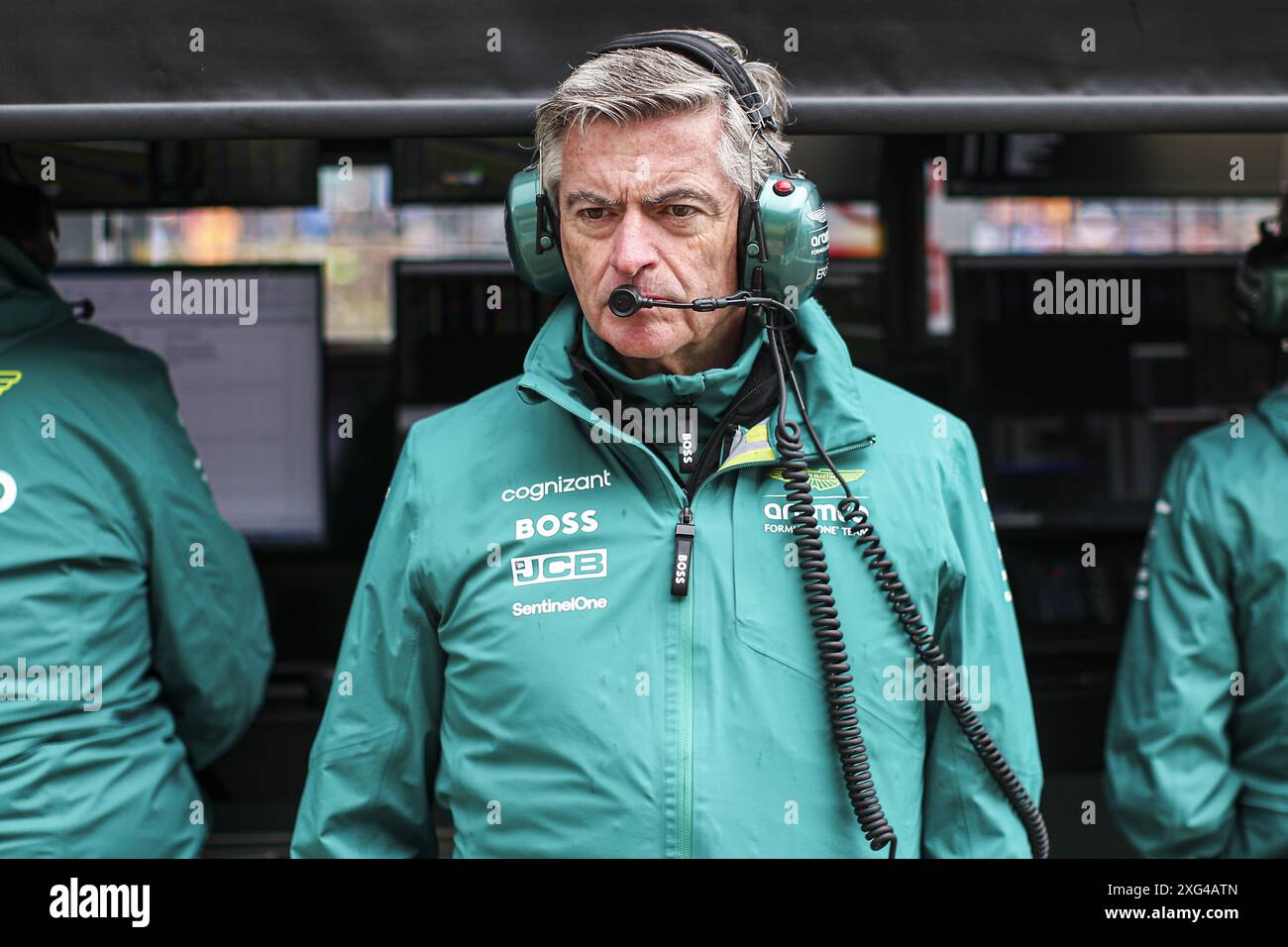 An engineer of Aston Martin during the Formula 1 Qatar Airways British Grand Prix