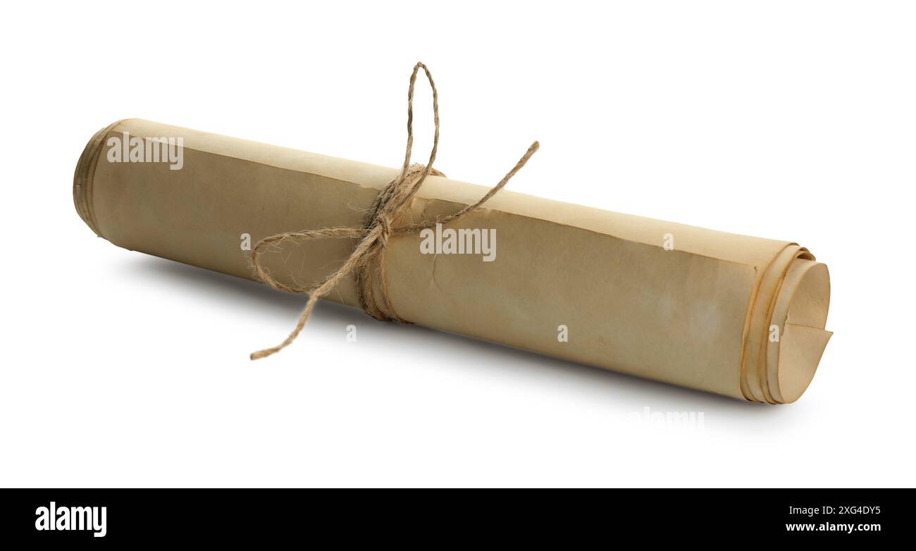 Vintage script scroll Cut Out Stock Images & Pictures - Alamy