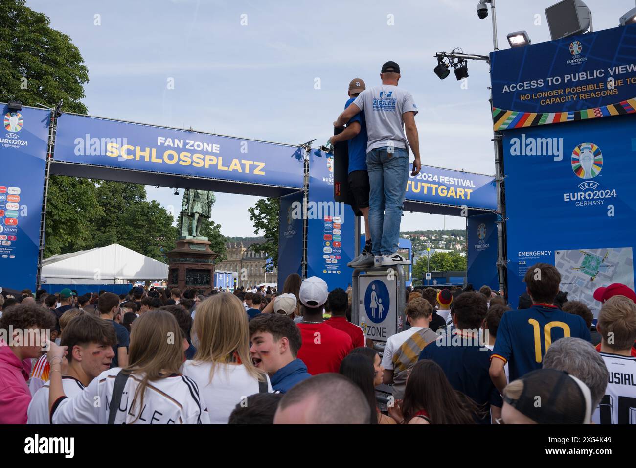 Stuttgart, Germany, 05 July, 2024. Huge number of fans in Stuttgart for ...