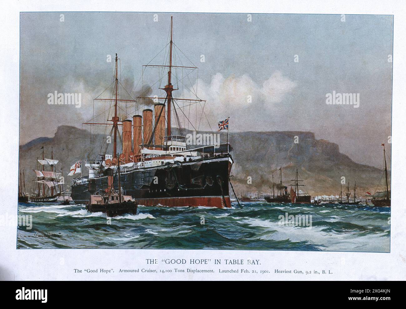 British Royal Navy warships early 20th Century, HMS Good Hope in Table ...