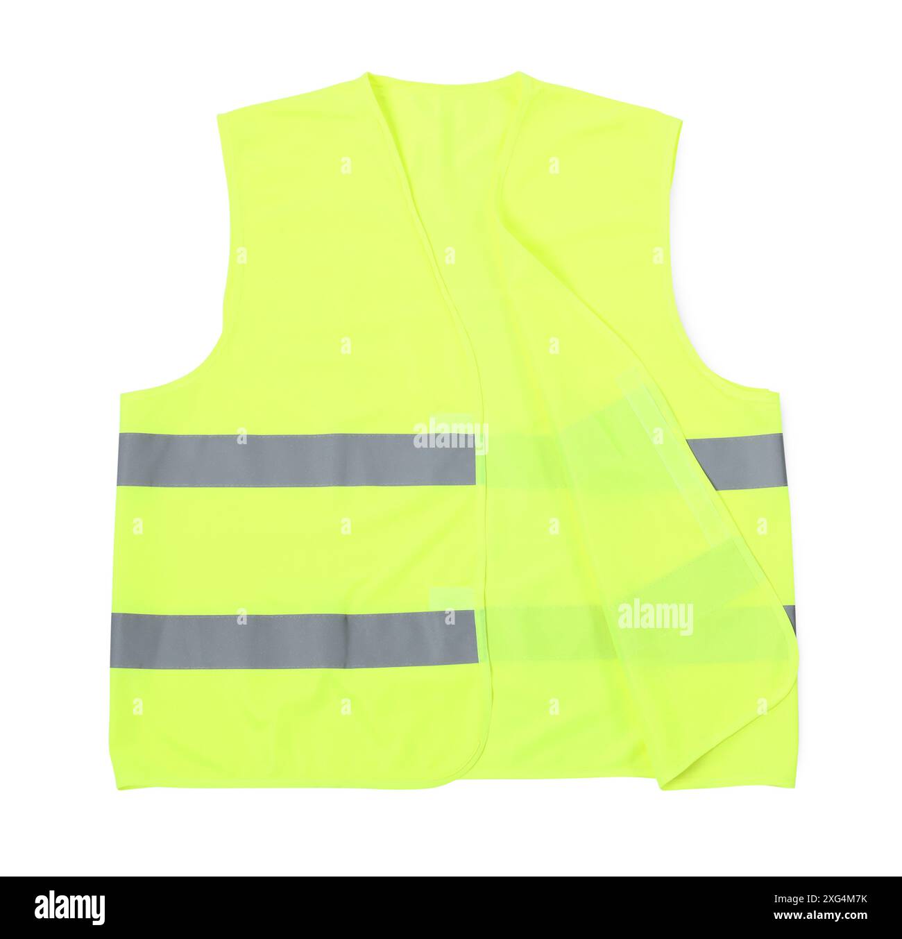 Reflective vest isolated on white. Safety equipment Stock Photo - Alamy
