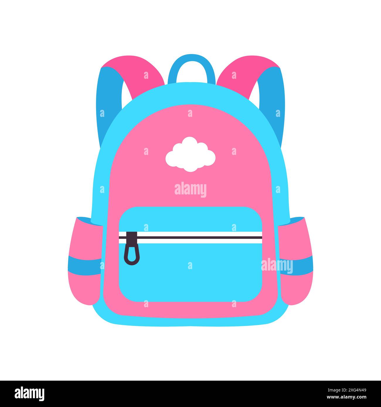 School bag. Back to school. School supplies. Vector illustration Stock ...