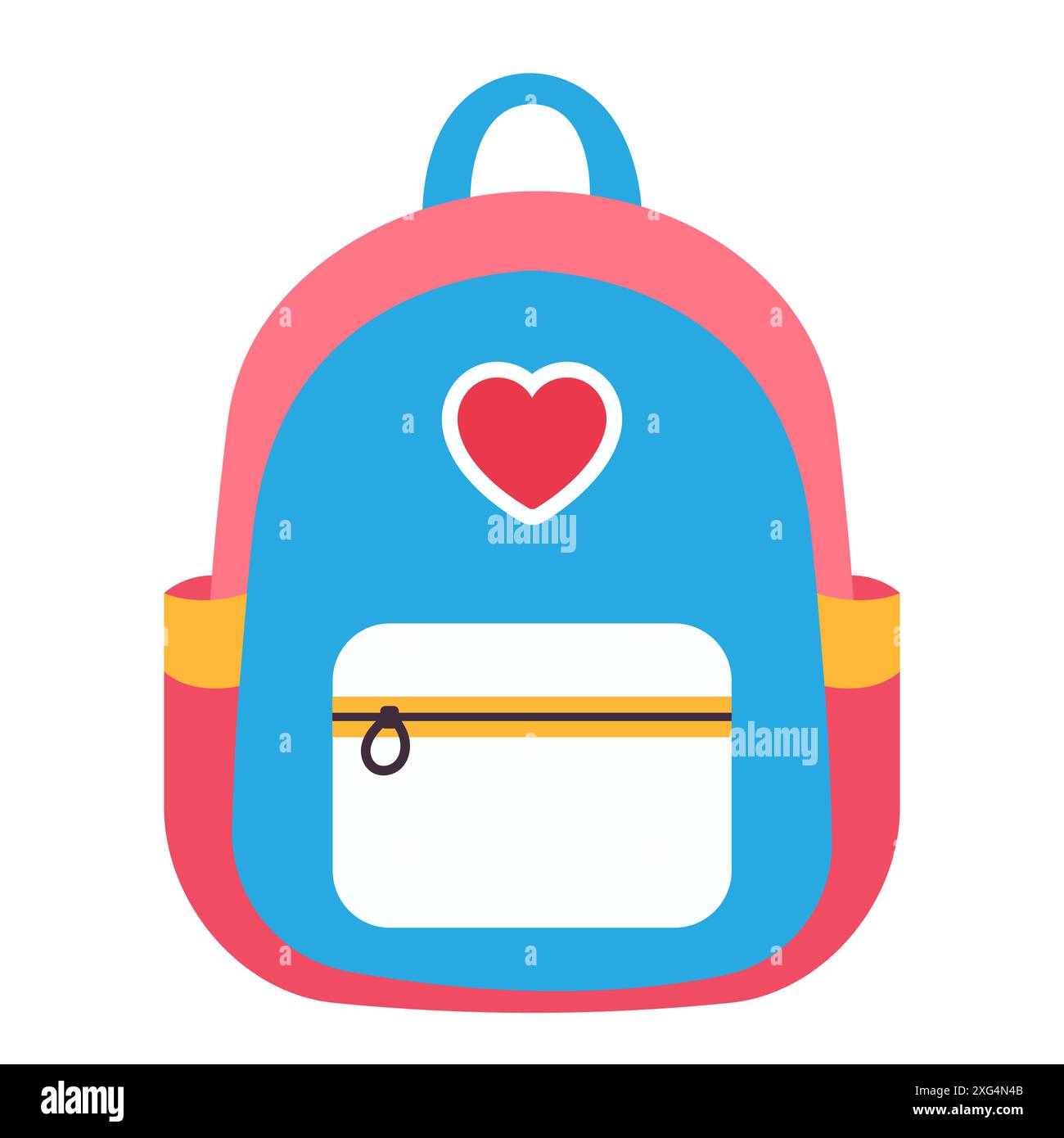 School bag. Back to school. School supplies. Vector illustration Stock ...