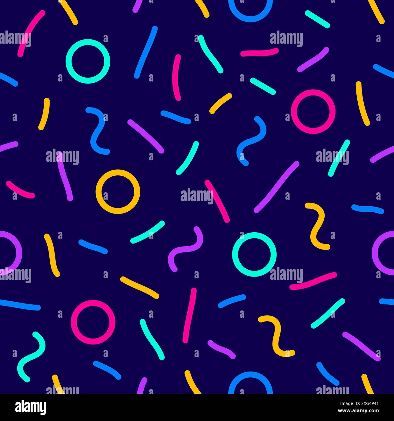 Confetti seamless vector pattern set Stock Vector Image & Art - Alamy