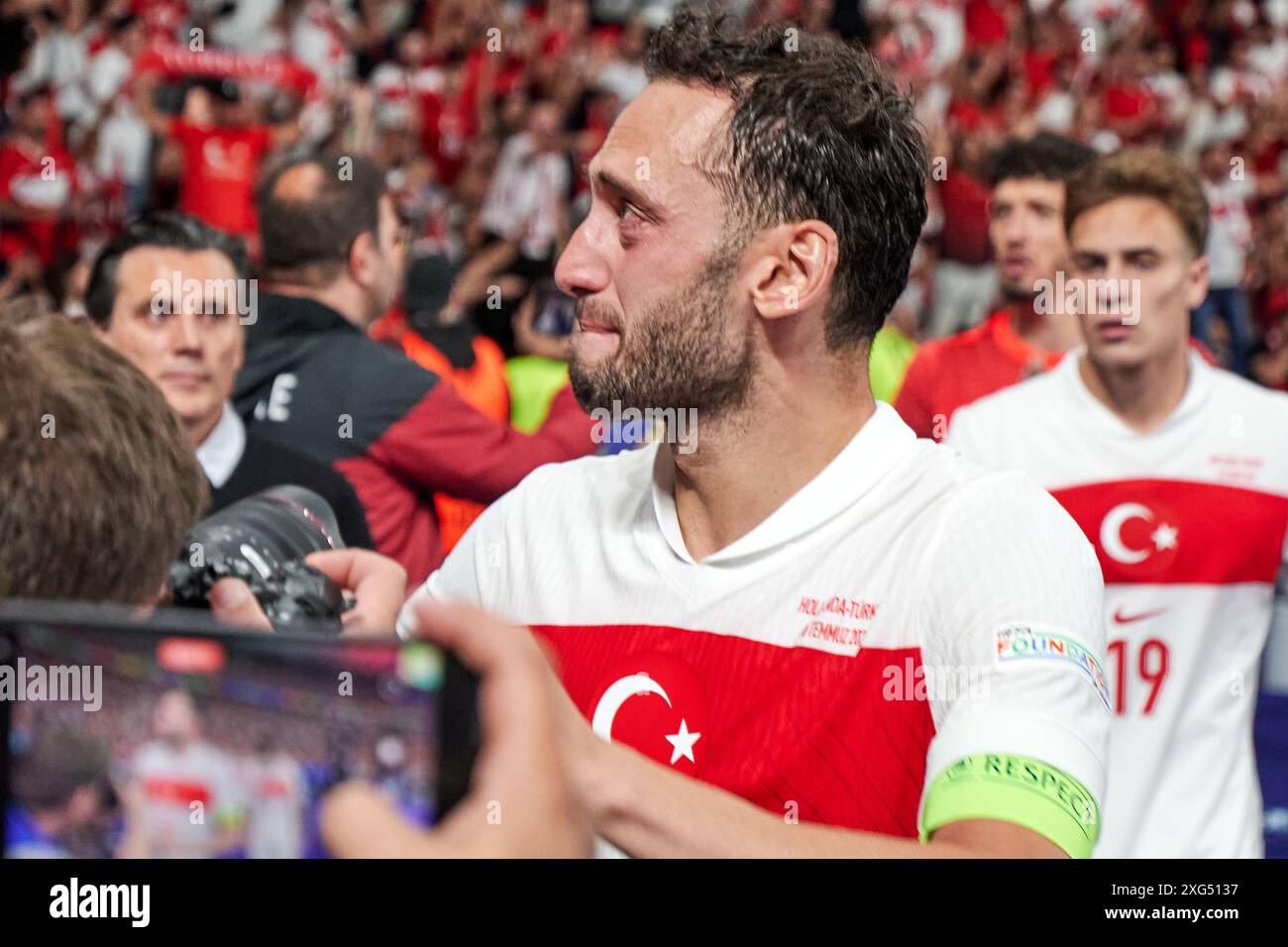 Tuerkei traurig ueber Niederlage, Hakan Calhanoglu (Tuerkei, 10), GER