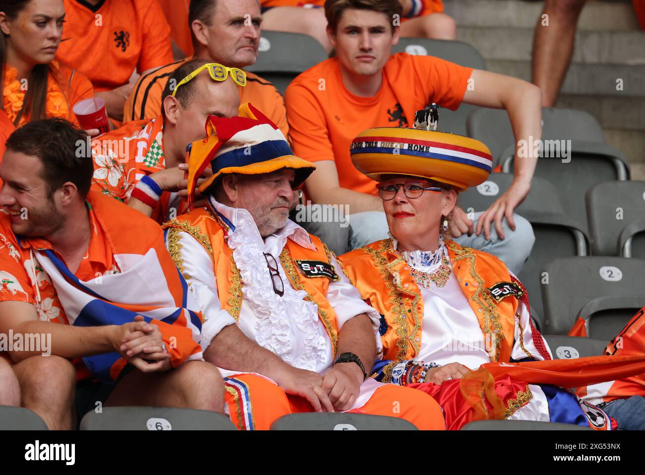 Jul With Fans Berlin, Germany, 6, July, 2024. Netherlands Fans during the match ...