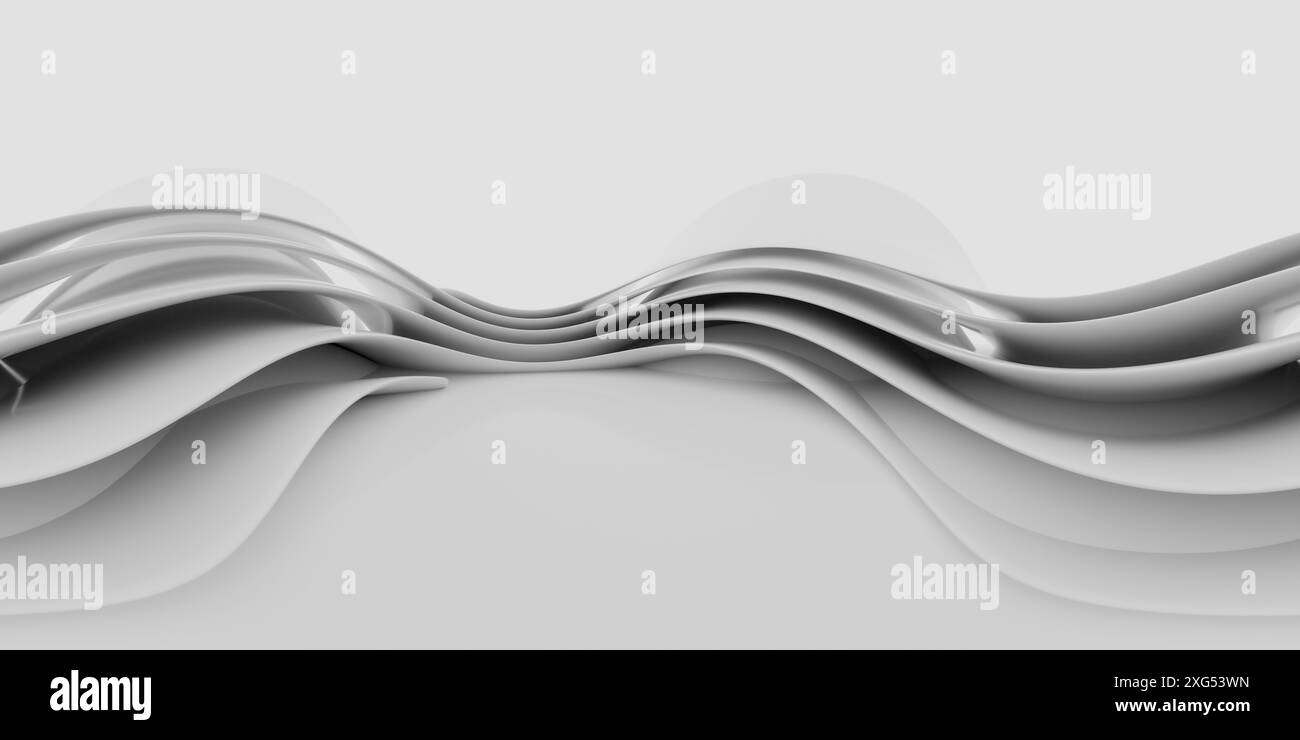 Undulating Surfaces Architecture A 360 degree spherical panorama of a contemporary architectural design ...