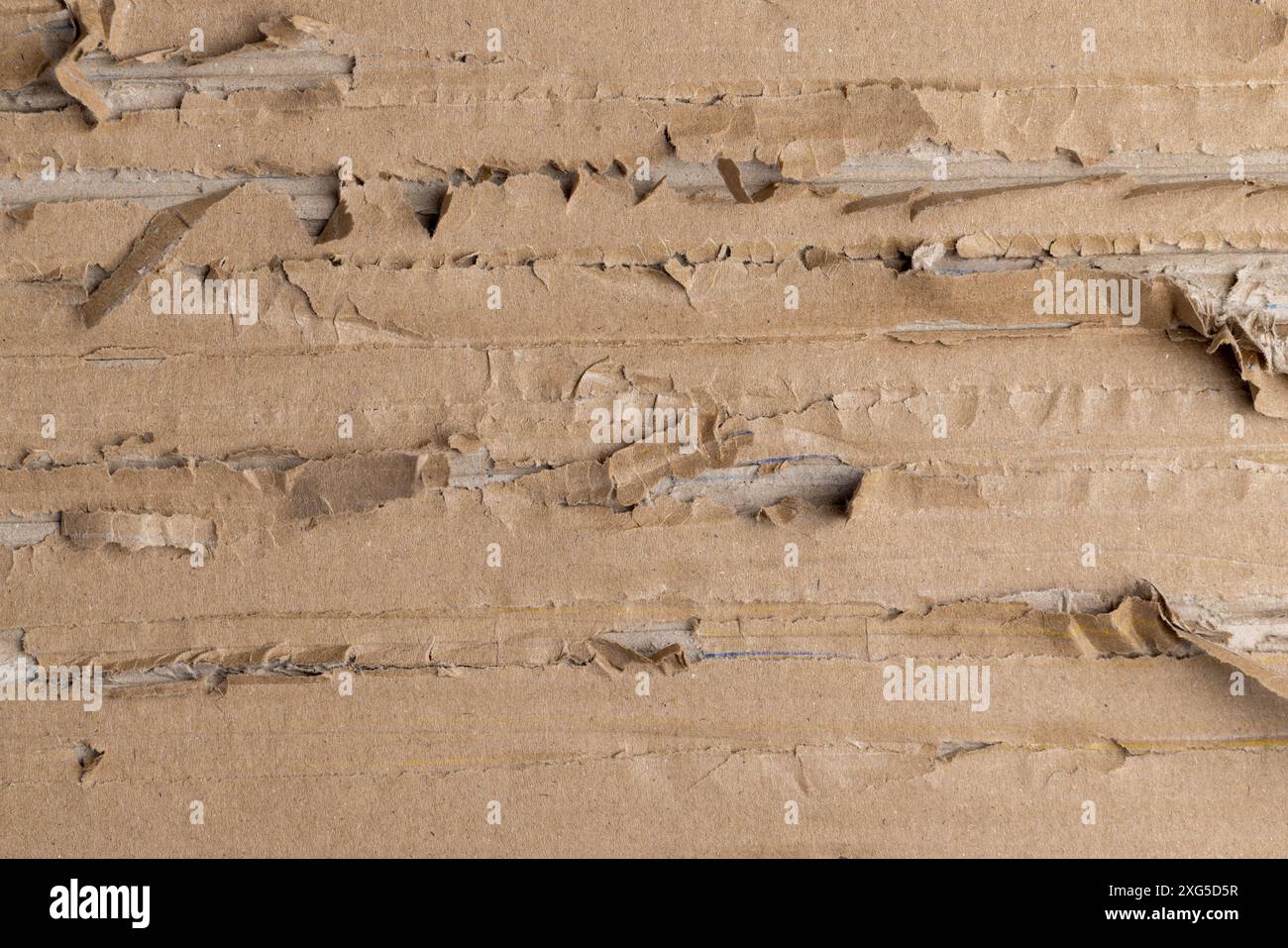 old crumpled and damaged waste paper cardboard, damaged packaging ...