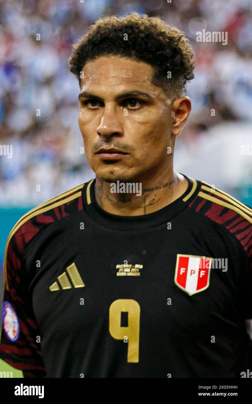 MIAMI GARDENS, FLORIDA JUNE 29 Paolo Guerrero of Peru during the