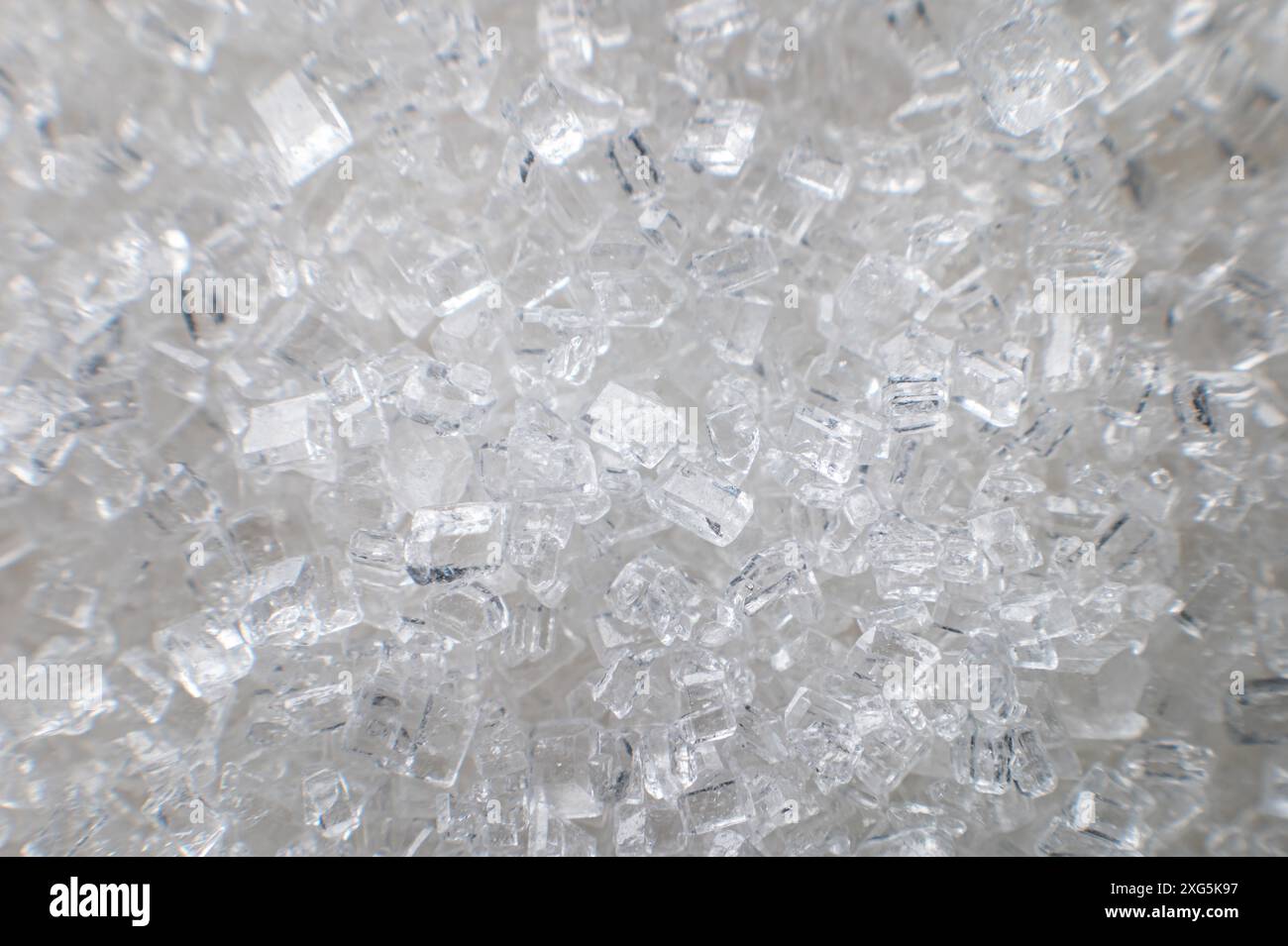 Coarse white iodized salt detailed background texture macro close up