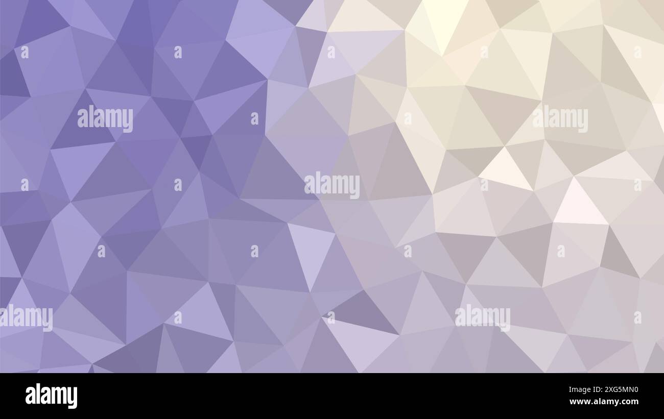 Purple beige low poly geometric abstract background Stock Photo