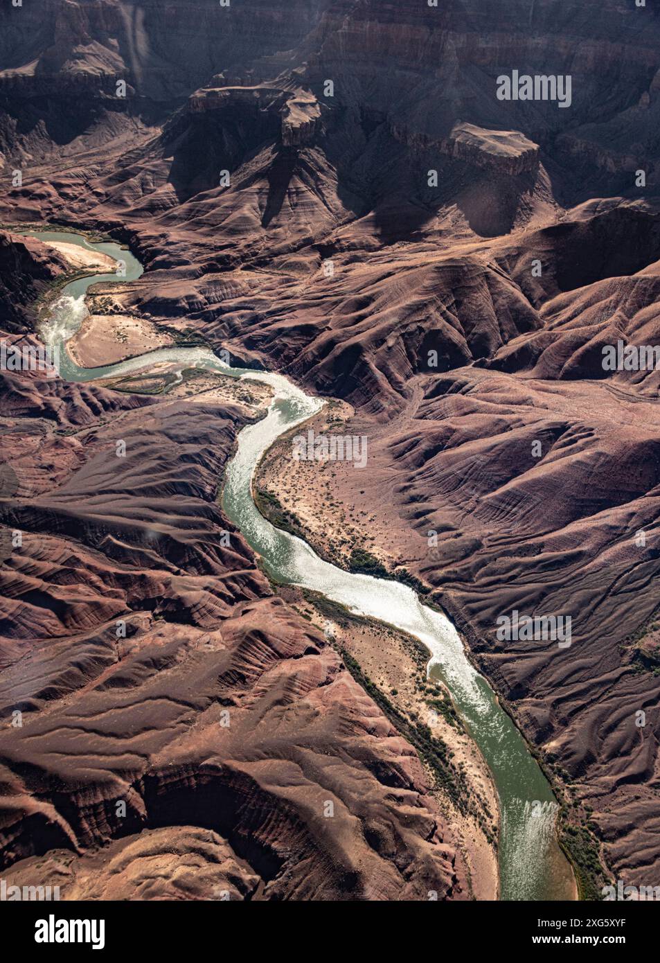Grand canyon aerial erosion river hi-res stock photography and images