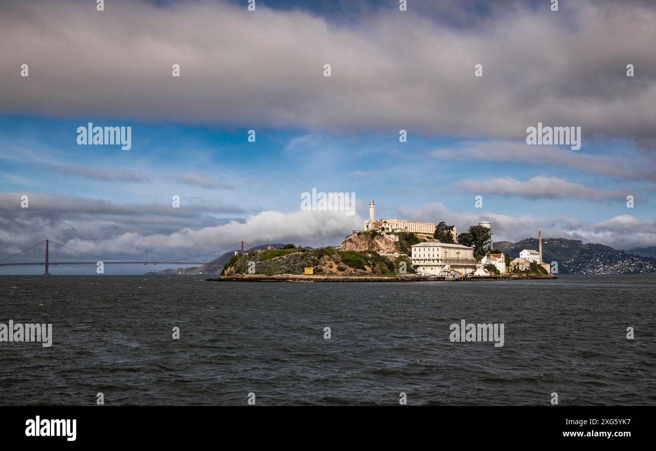 Magnete Frigo 3D Alcatraz Island San Francisco | Souvenir Viaggio USA 8x4 Cm