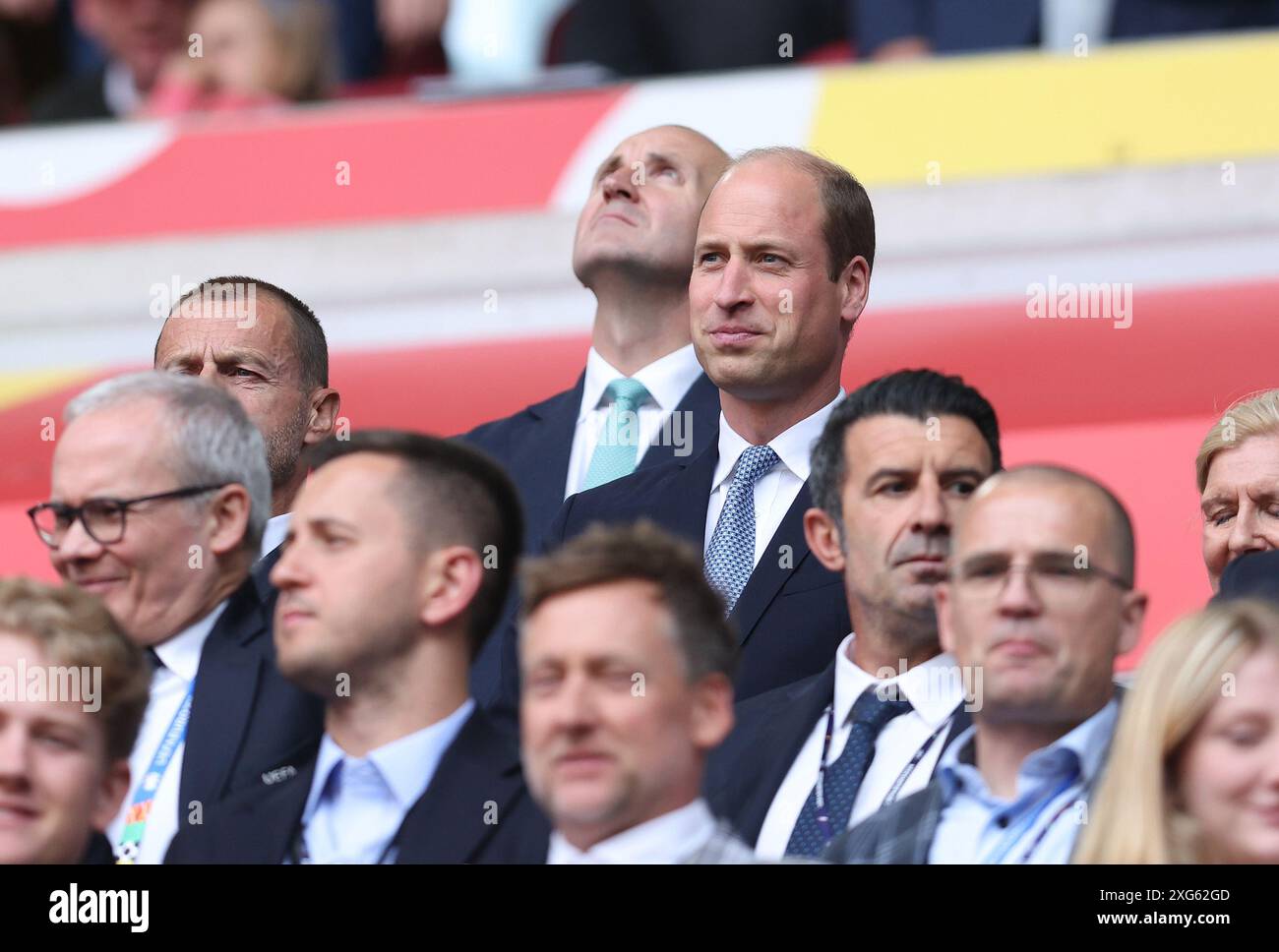 Dusseldorf, Germany. 6th July, 2024. HRH William, the Price of Wales during the UEFA European Championships Quarter Final match at Dusseldorf Arena, Dusseldorf. Picture credit should read: Paul Terry/Sportimage Credit: Sportimage Ltd/Alamy Live News Stock Photo