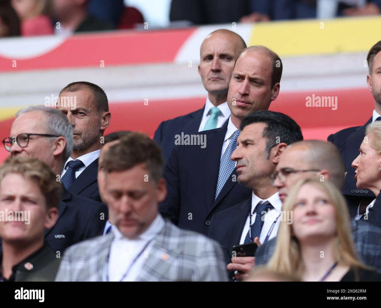 Dusseldorf, Germany. 6th July, 2024. HRH William, the Price of Wales during the UEFA European Championships Quarter Final match at Dusseldorf Arena, Dusseldorf. Picture credit should read: Paul Terry/Sportimage Credit: Sportimage Ltd/Alamy Live News Stock Photo