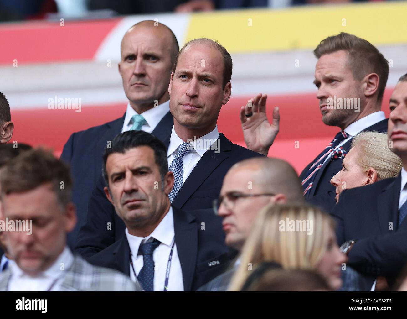 Dusseldorf, Germany. 6th July, 2024. HRH William, the Price of Wales during the UEFA European Championships Quarter Final match at Dusseldorf Arena, Dusseldorf. Picture credit should read: Paul Terry/Sportimage Credit: Sportimage Ltd/Alamy Live News Stock Photo